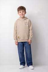 Boy's Tomato Store Swetashirt Snoopy Front And Back Graphics Kindness Slogan Kangaroo Oversize