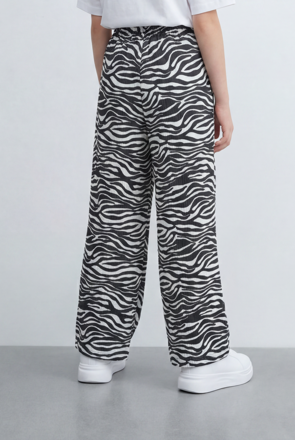 Girl's Tomato Store Leopard Print Pants All Over Animal Pattern Elastic Waist Wide leg Pants