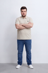 Men's Tomato Store Premium Slim Fit Polo T-Shirt Minimal Bear Chest Embroidery Classic Button Big Size