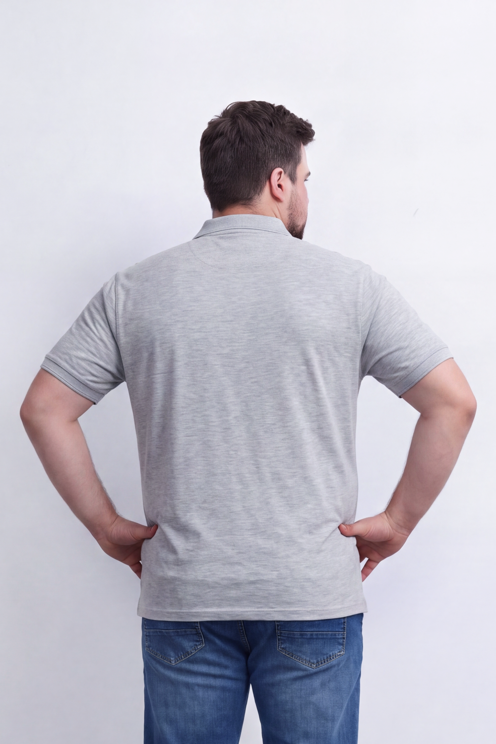 Men's Tomato Store Premium Slim Fit Polo T-Shirt Minimal Bear Chest Embroidery Classic Button Big Size