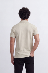 Men's Tomato Store Premium Polo T-Shirt Signature Bear Embroidery Classic Button Placket Clean Collar Detail Slim Fit
