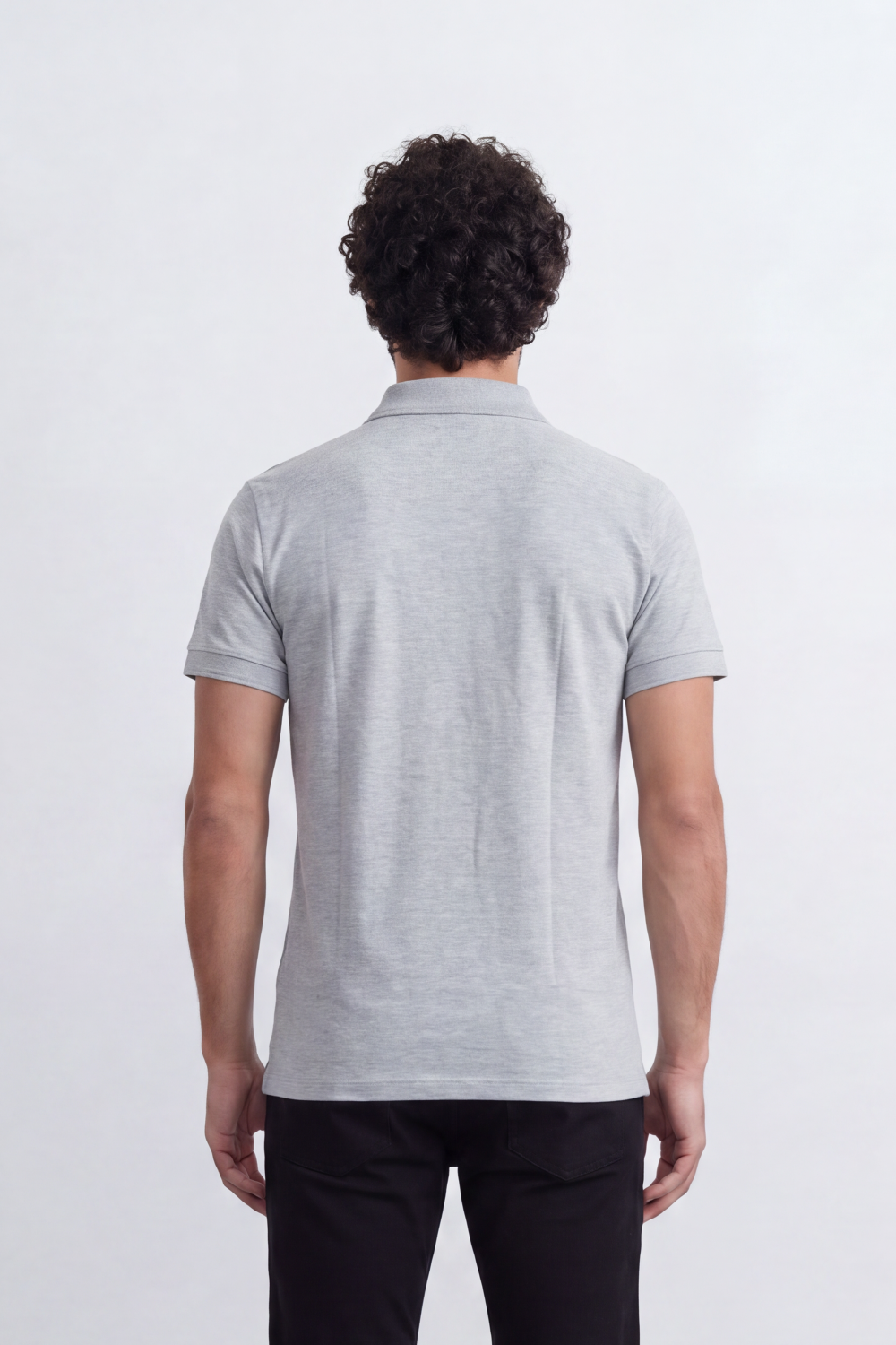 Men's Tomato Store Premium Polo T-Shirt Signature Bear Embroidery Classic Button Placket Clean Collar Detail Slim Fit