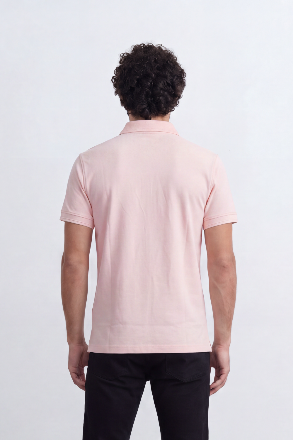 Men's Tomato Store Premium Polo T-Shirt Signature Bear Embroidery Classic Button Placket Clean Collar Detail Slim Fit