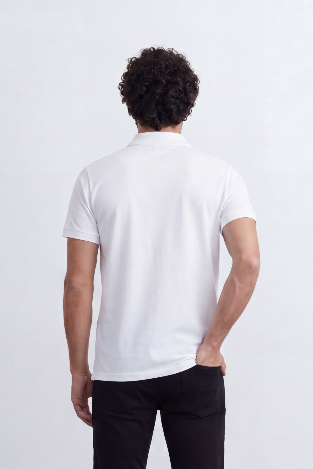 Men's Tomato Store Premium Polo T-Shirt Signature Bear Embroidery Classic Button Placket Clean Collar Detail Slim Fit