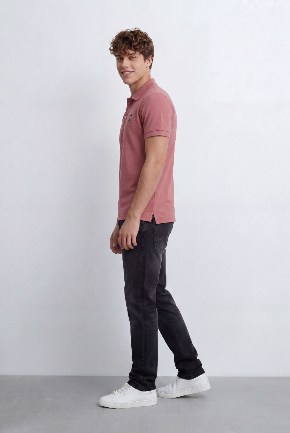 Men’s Tomato Store Polo Shirt Slim Fit Embroidered Chest Logo