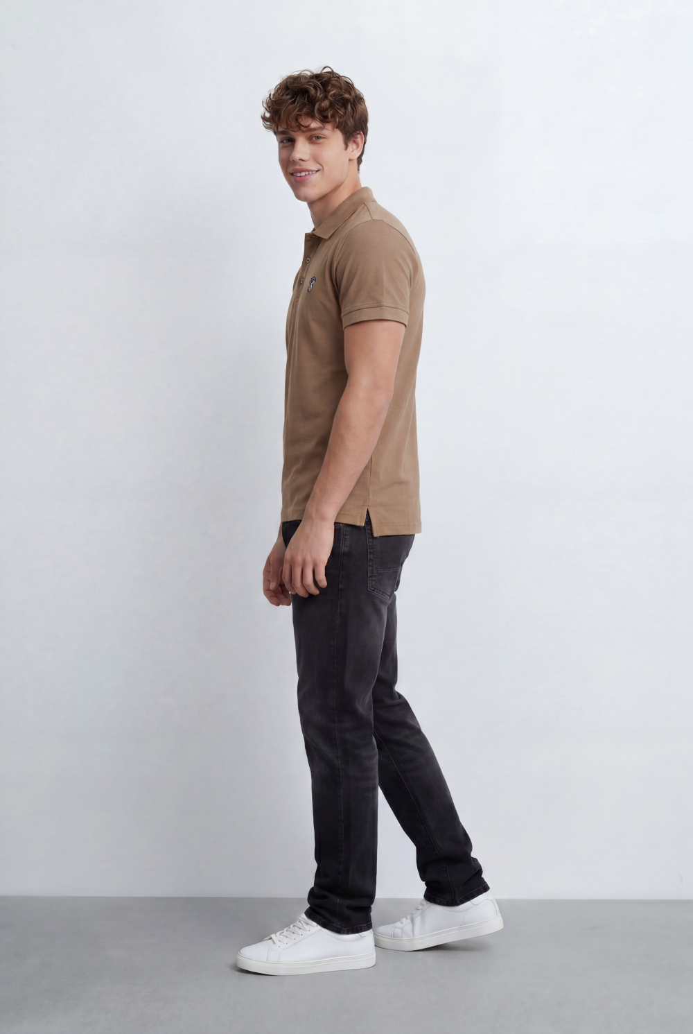 Men’s Tomato Store Polo Shirt Slim Fit Embroidered Chest Logo