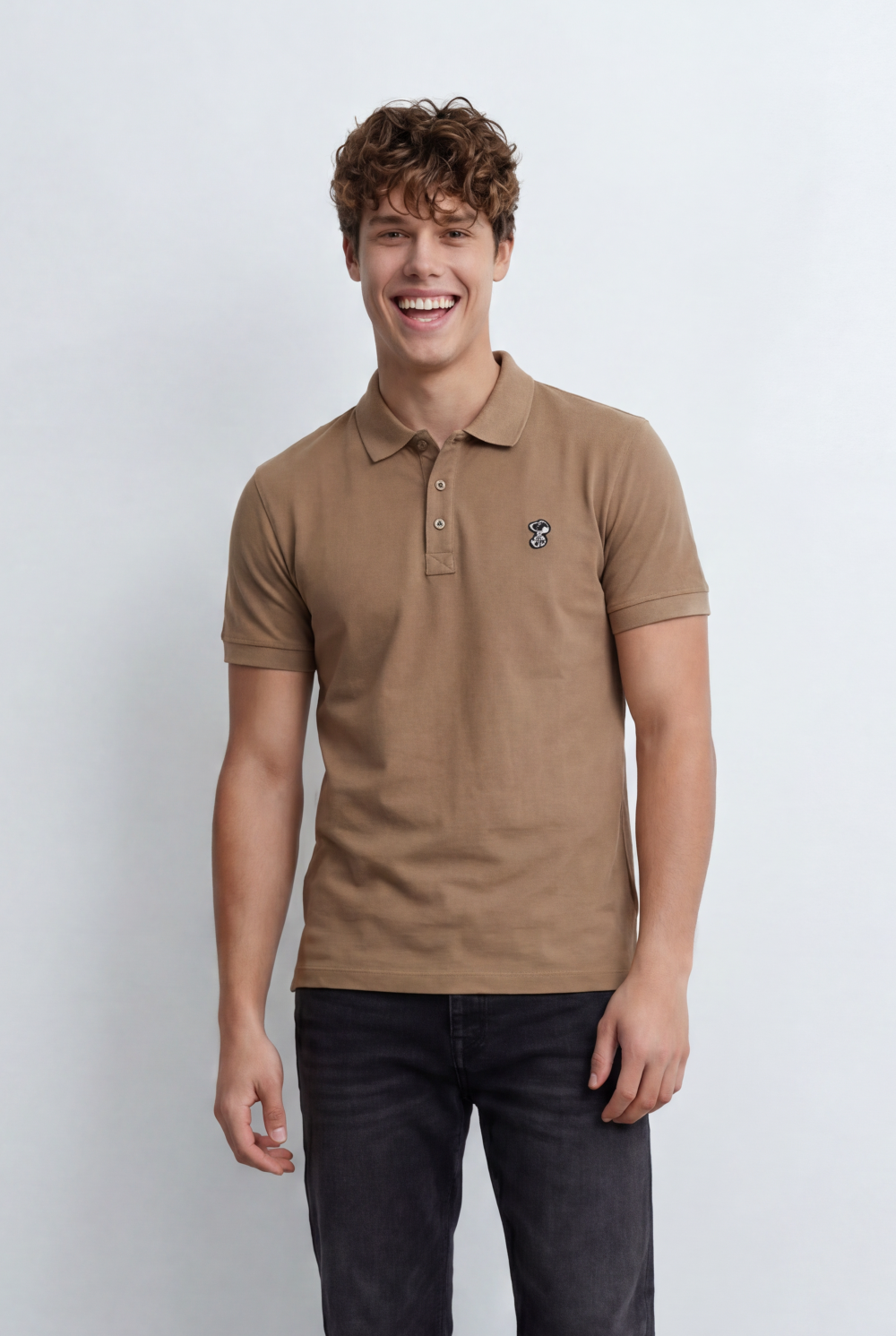 Men’s Tomato Store Polo Shirt Slim Fit Embroidered Chest Logo