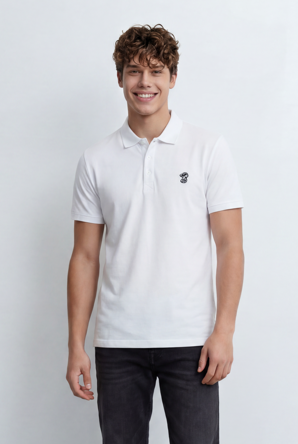 Men’s Tomato Store Polo Shirt Slim Fit Embroidered Chest Logo