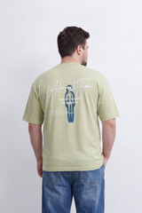 Men's Tomato Store Soft Washed T-Shirt Minimal Front Patch Graphic Artistic Back Slogan Print Box Fit Big Size