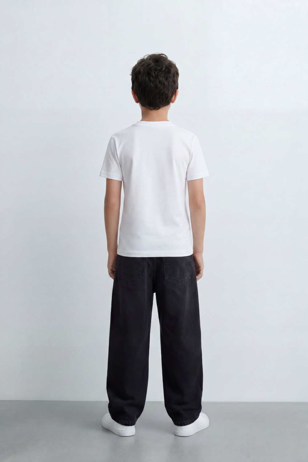 Boy's Tomato Store Shine Club T-Shirt Clean Plain Body Front Bold Shine Typography Print Shadow Fill Effect Small 1994 Detail Oversized