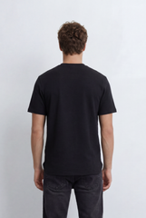 Men’s Tomato Store Textured T-Shirt Relaxed Fit Subtle Ribbed Surface Clean Minimal Design