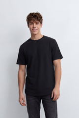Men’s Tomato Store Textured T-Shirt Relaxed Fit Subtle Ribbed Surface Clean Minimal Design