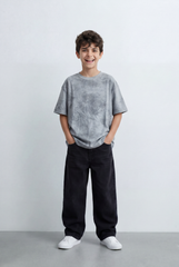 Boy’s Tomato Store Washed Oversized T-Shirt Soft Cloud Wash Finish Drop Shoulder