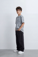 Boy’s Tomato Store Washed Oversized T-Shirt Soft Cloud Wash Finish Drop Shoulder
