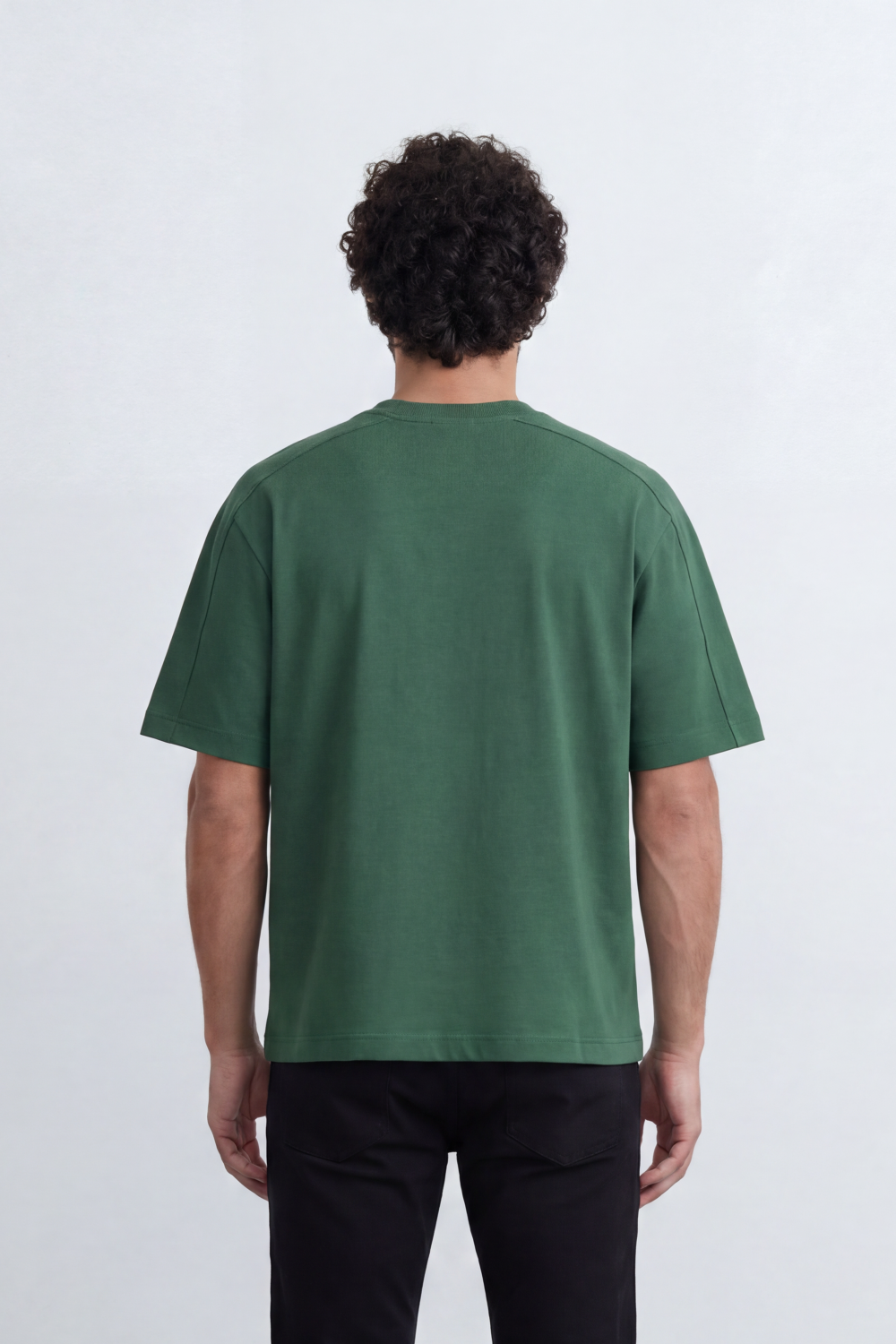 Men’s Tomato Store Workcode T-Shirt Front WORX Typography Badge Clean Solid Surface Boxy Fit