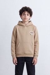 Boy's Tomato Store Sweatshirt Hooded Design Out Of The Shadows Back Graphic Melton Slim Fit