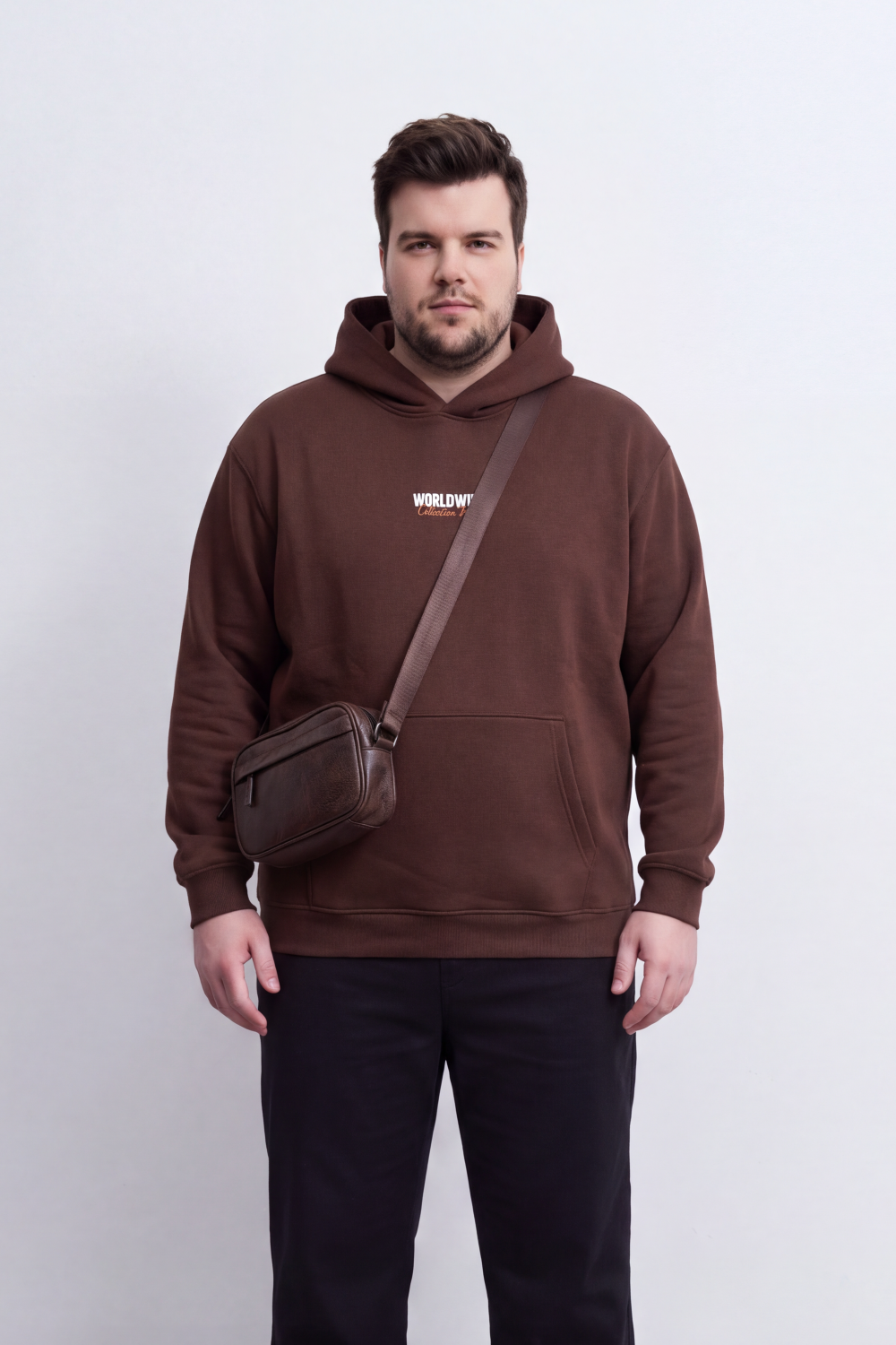 Men's Tomato Store Melton Big Size Sweatshirt Hooded Design Worldwide Collection Back Typography