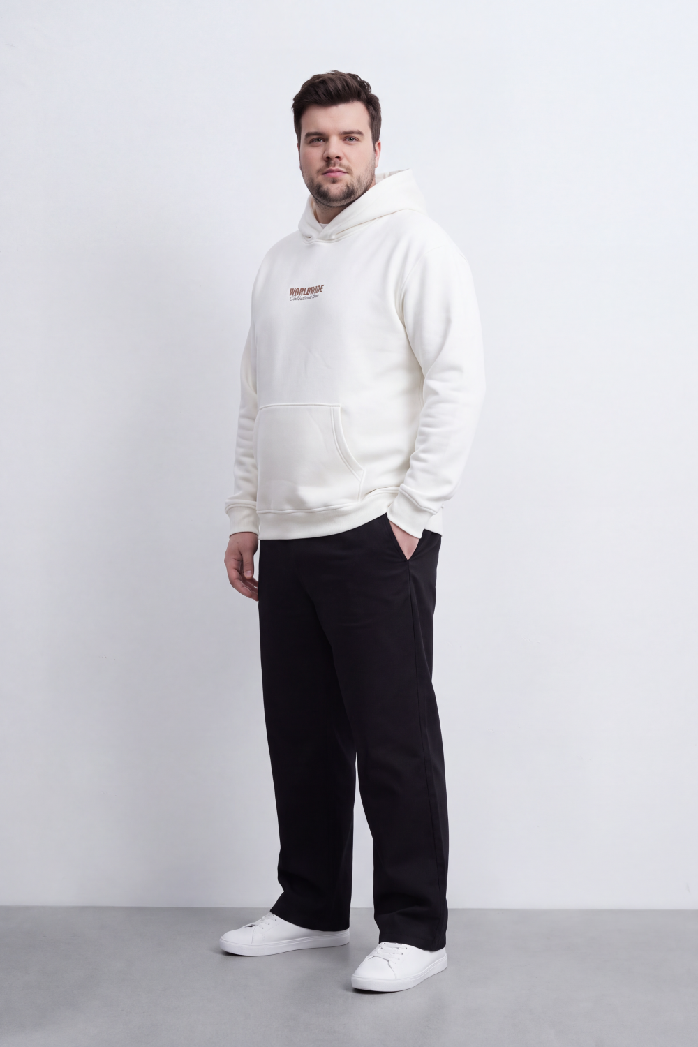 Men's Tomato Store Melton Big Size Sweatshirt Hooded Design Worldwide Collection Back Typography