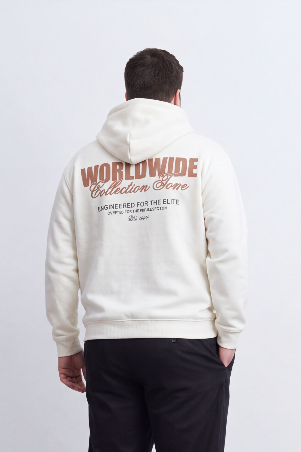 Men's Tomato Store Melton Big Size Sweatshirt Hooded Design Worldwide Collection Back Typography