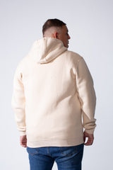 Men's Full-Zip Long Sleeve Side Pockets Basic Hooded Big Size Sweatshirt