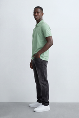 Men’s Tomato Store Classic Polo T-Shirt Clean Minimal Design Two Button Placket