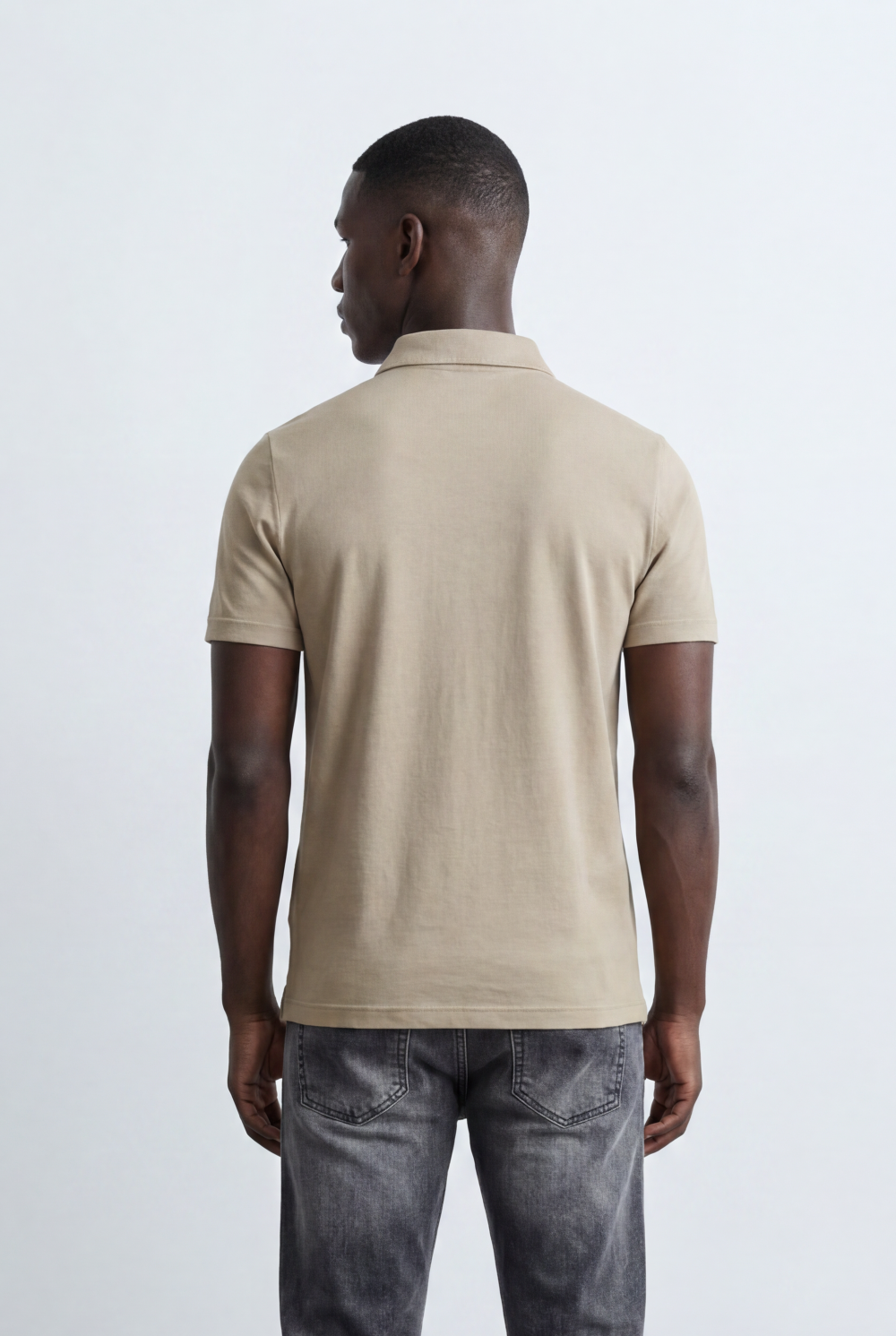 Men’s Tomato Store Classic Polo T-Shirt Clean Minimal Design Two Button Placket