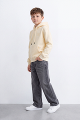 Boy's Tomato Store Winter Sweatshirt Long Sleeve Drawstring Hood Kangaroo Pocket