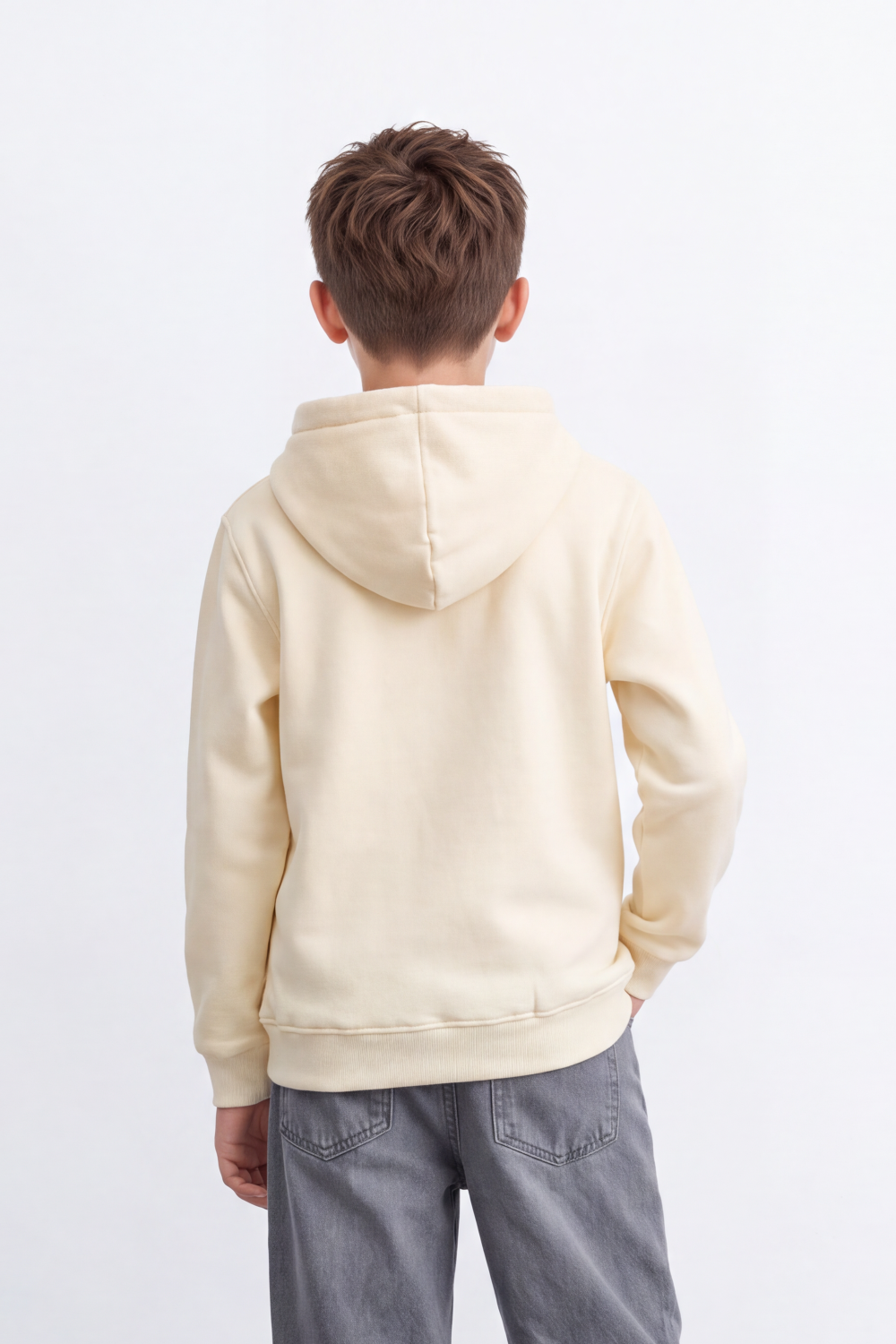 Boy's Tomato Store Winter Sweatshirt Long Sleeve Drawstring Hood Kangaroo Pocket