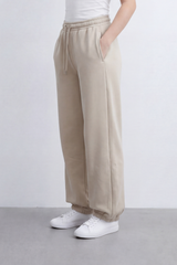 Women's Tomato Store Soft French Terry Reguler Fit Sweatpants Elastic Waist Gathered Cuffs