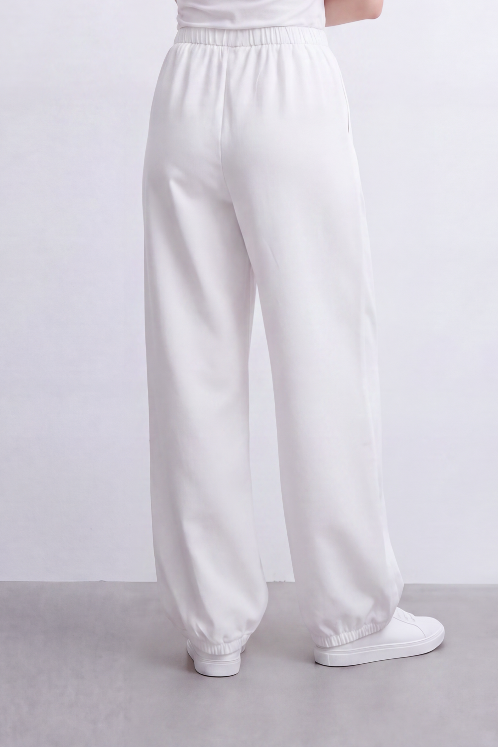 Women's Tomato Store Soft French Terry Reguler Fit Sweatpants Elastic Waist Gathered Cuffs