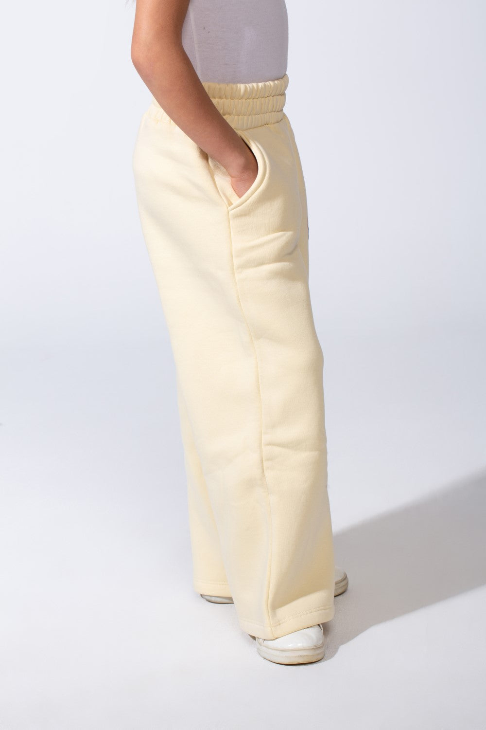 Girl's Slim Fit Practical Material One Side Print Comfy Daily Wear Pants
