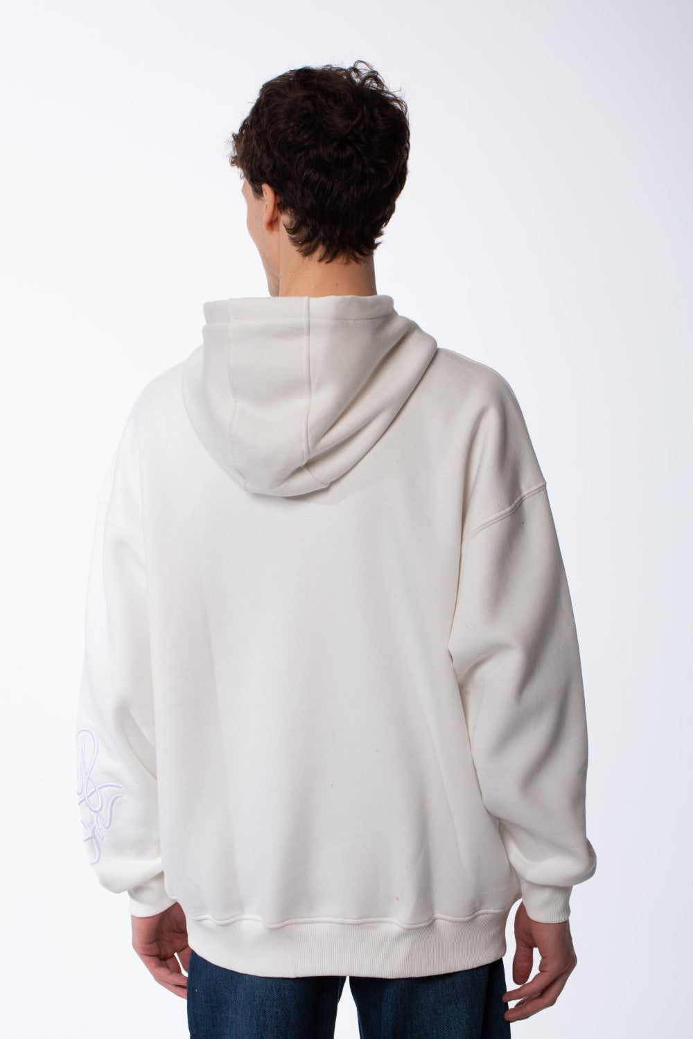 Men's Long Sleeves Hood Kangaroo Pocket Versatile Basic Comfy Piece Oversize Melton Sweatshirt