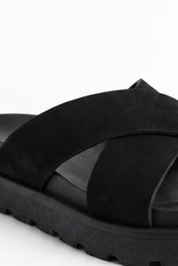 Men’s Tomato Store Slide Sandals Featuring Wide Cross Straps Chunky Grip Sole