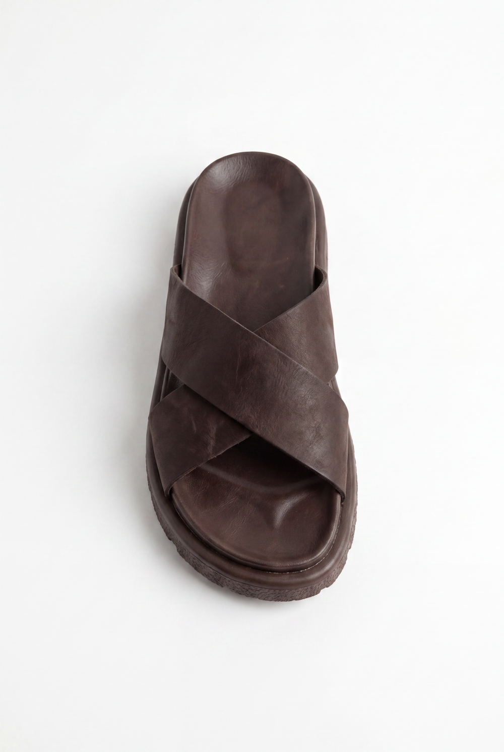 Men’s Tomato Store Slide Sandals Featuring Wide Cross Straps Chunky Grip Sole
