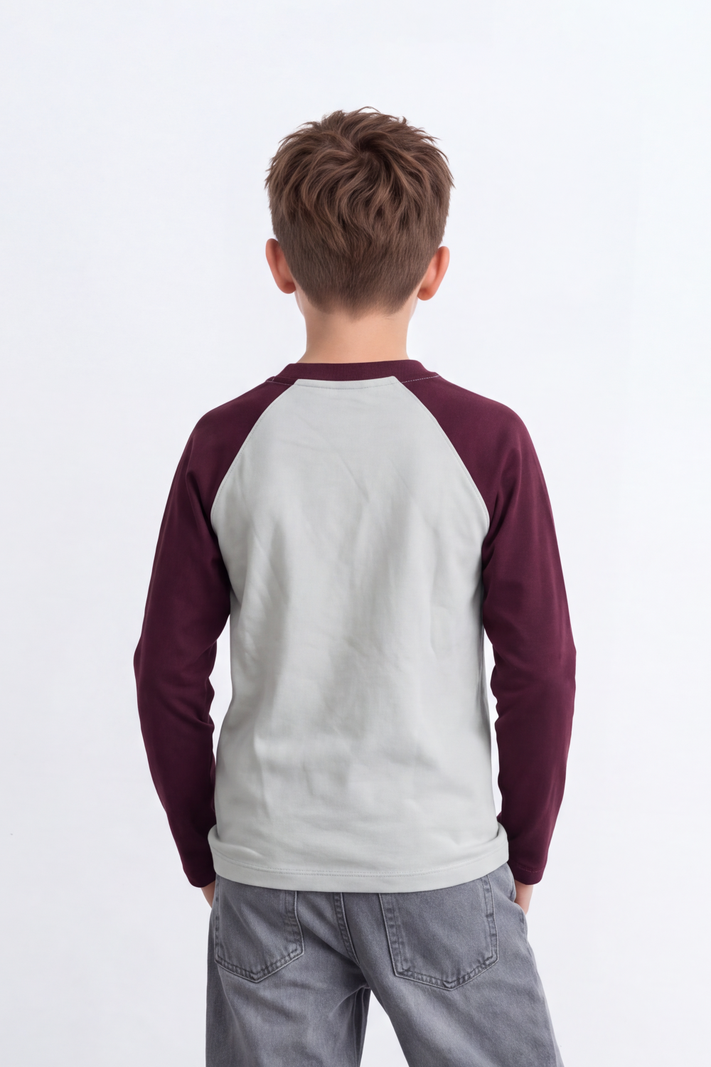 Boy's Tomato StoreSlim Fit Sweatshirt Contrast Raglan Sleeves Snoopy Graphic
