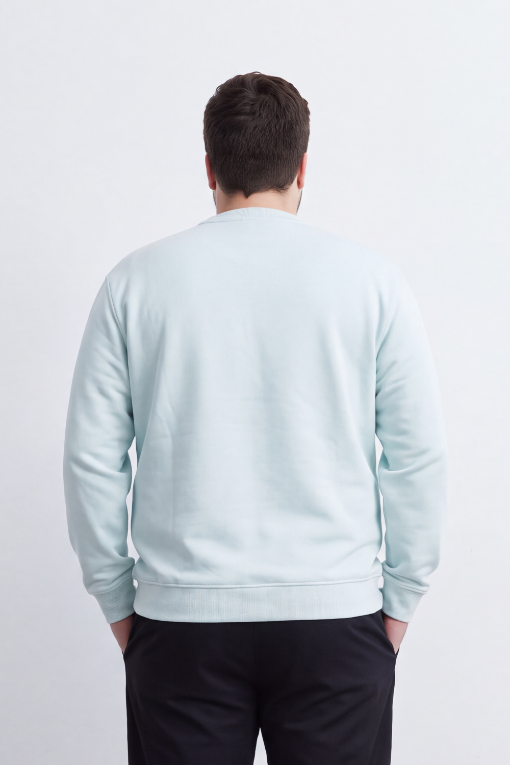Men's Tomato Store Melton Big Size Sweatshirt Minimal Modern Chest Embroidery