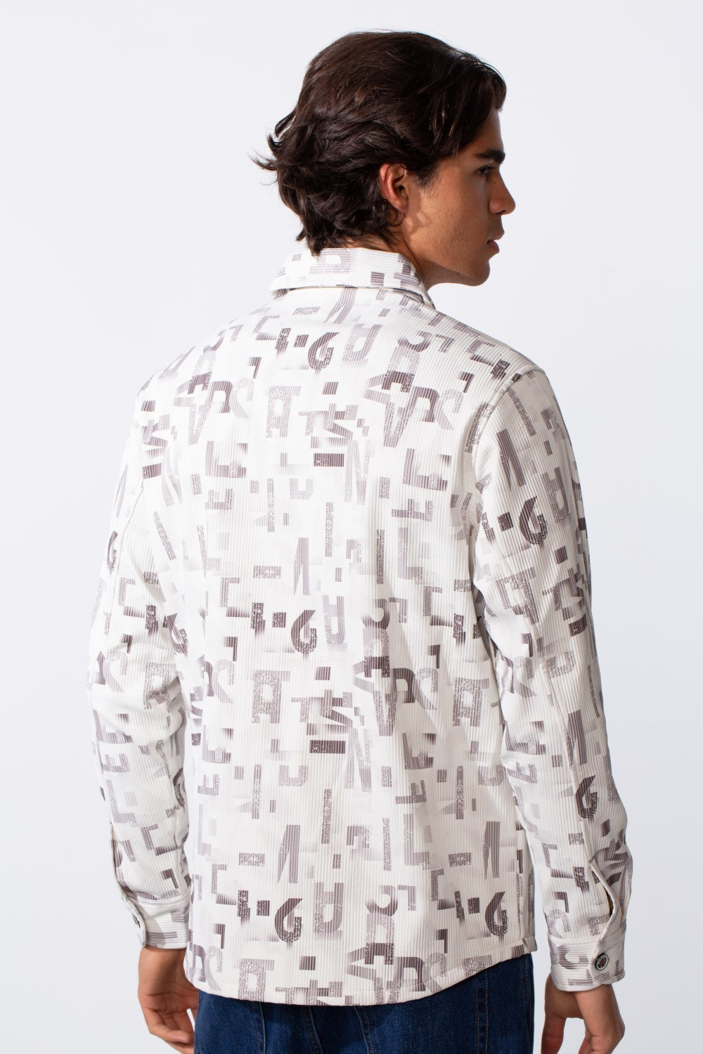 Men's Jakar Full Zip Regular Fit Printed Long Sleeve Shirt