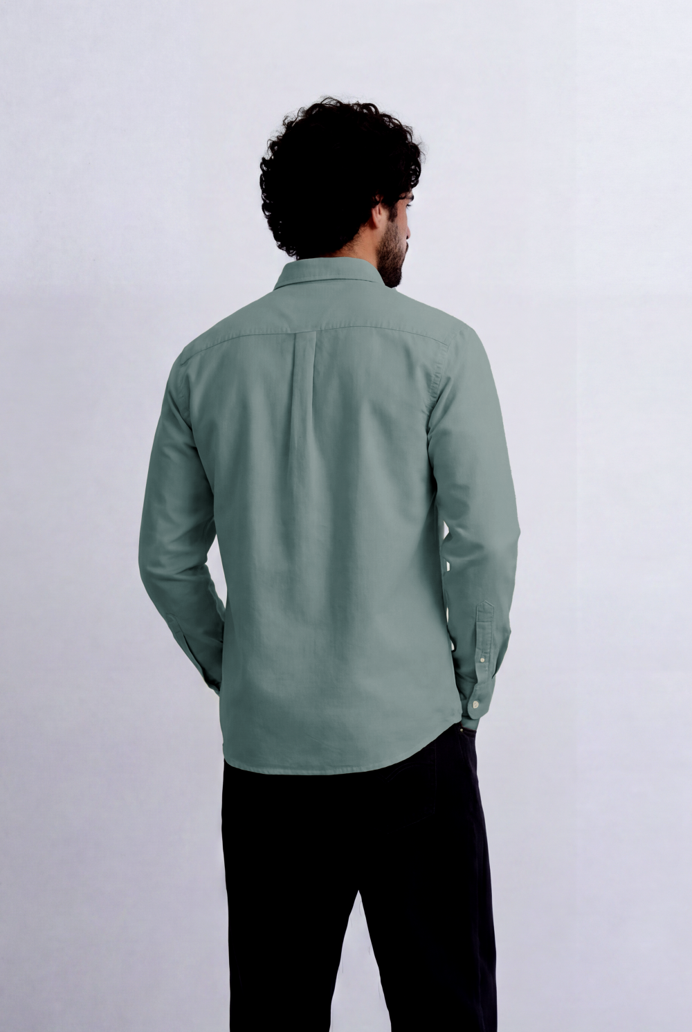 Men’s Tomato Store Minimal Button Down Shirt Soft Touch Fabric Slim Fit Tailored