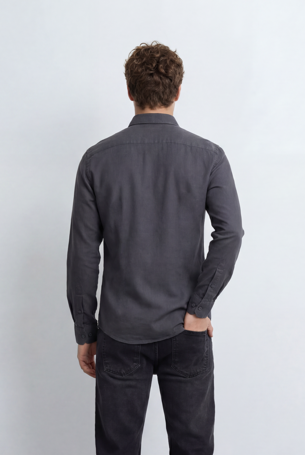 Men’s Tomato Store Linen Blend Shirt Breathable Natural Texture Button Down