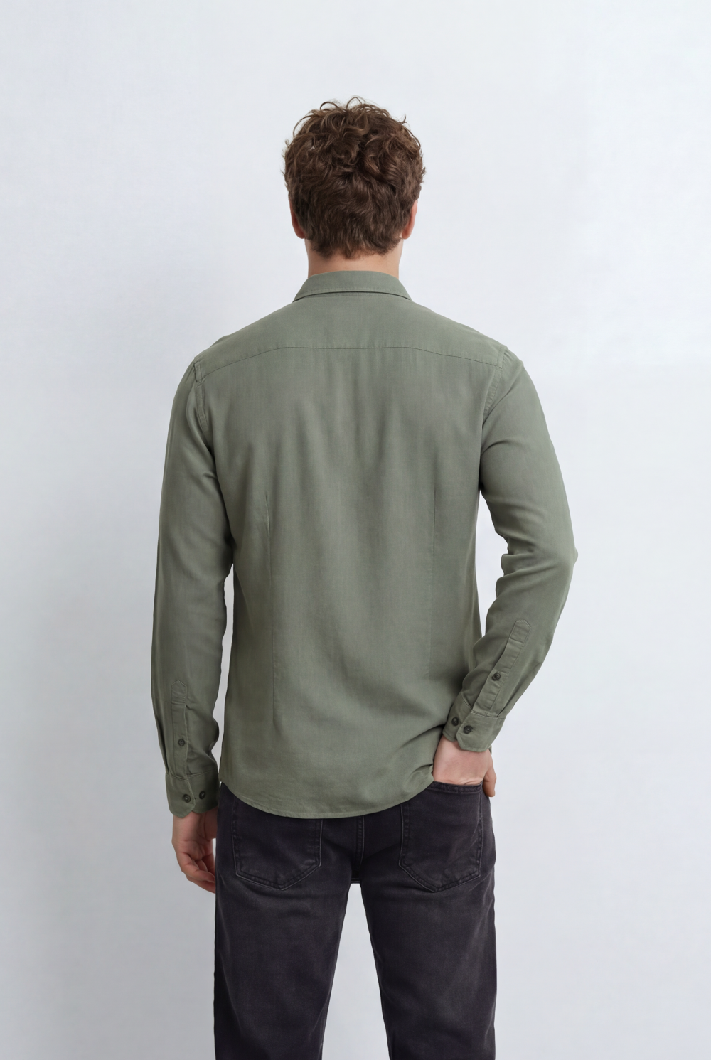 Men’s Tomato Store Linen Blend Shirt Breathable Natural Texture Button Down