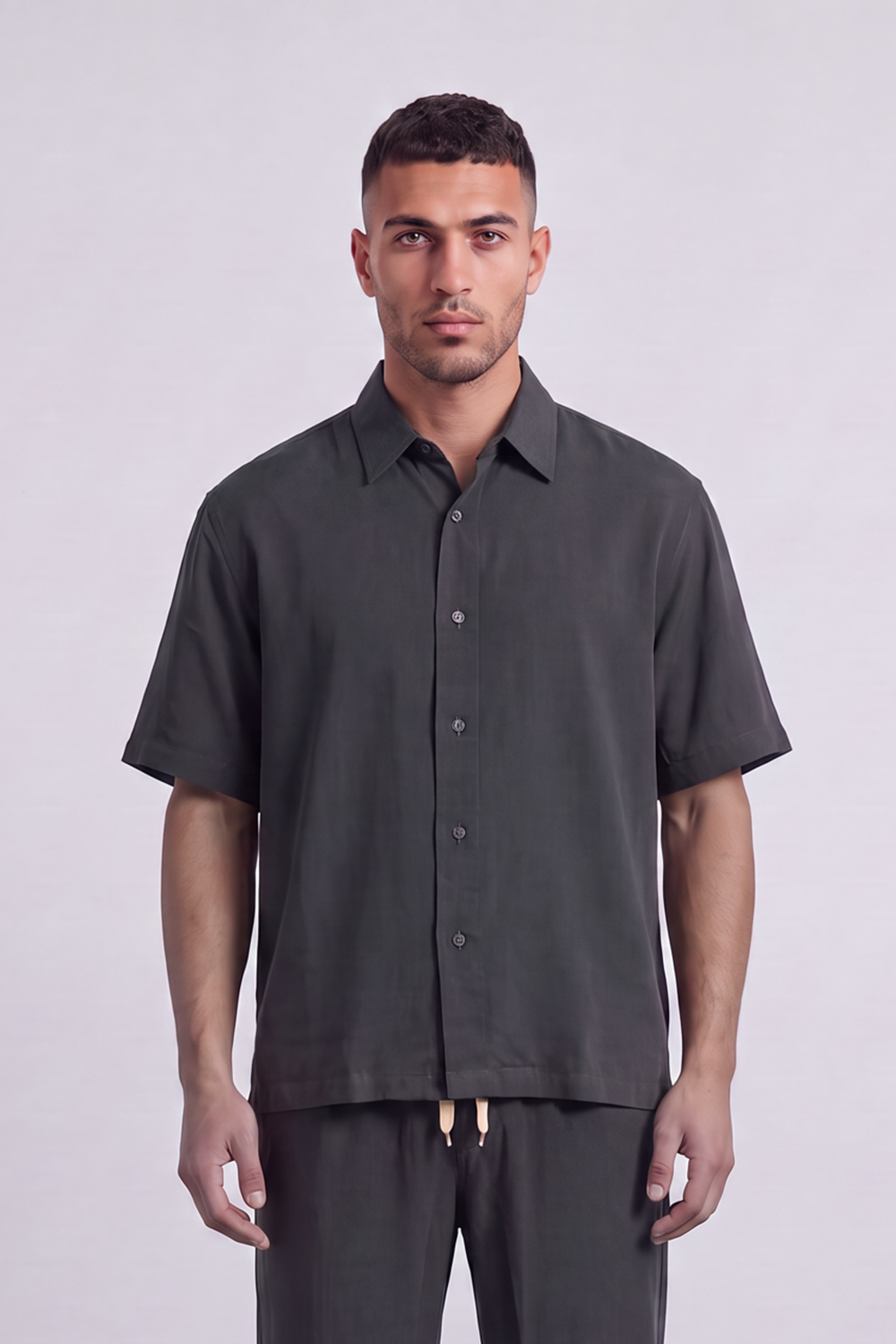 Men's Tomato Store Summer Co-Ord Set Clean Button-Front Styling Outfit