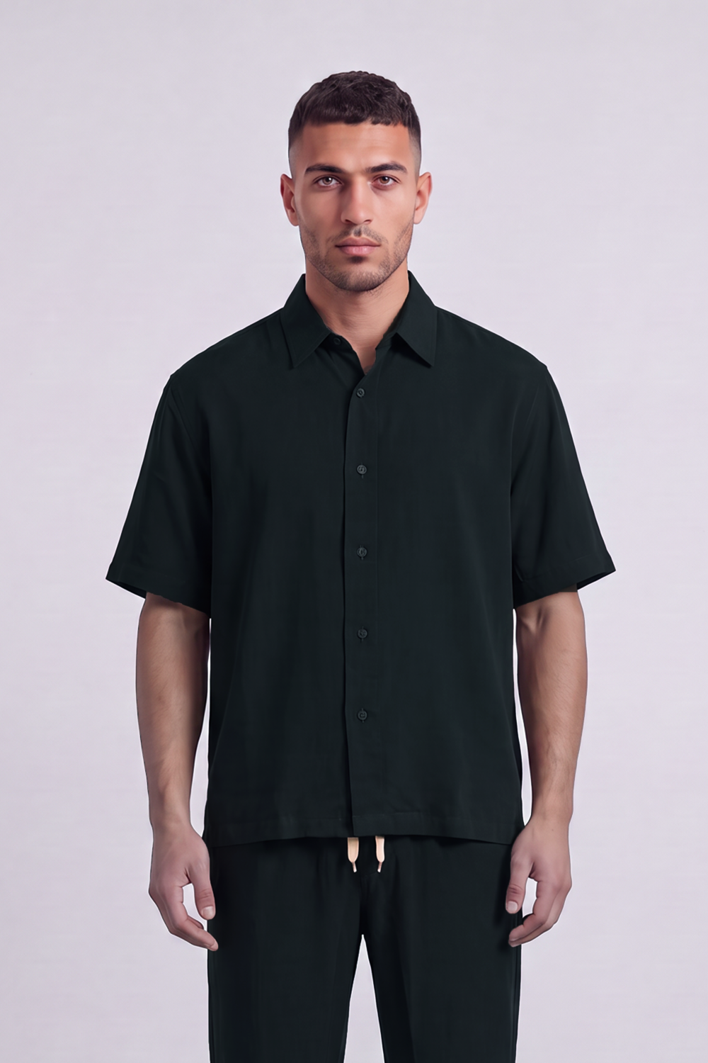 Men's Tomato Store Summer Co-Ord Set Clean Button-Front Styling Outfit