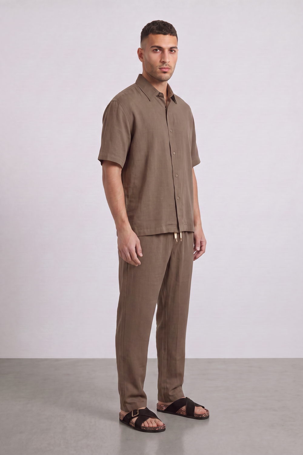 Men's Tomato Store Summer Co-Ord Set Clean Button-Front Styling Outfit