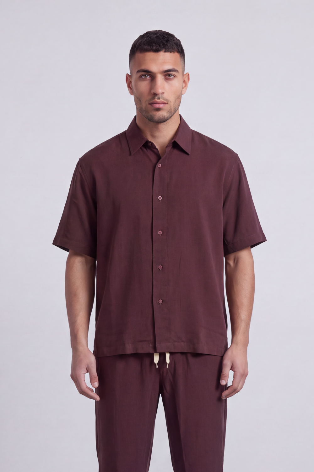 Men's Tomato Store Summer Co-Ord Set Clean Button-Front Styling Outfit