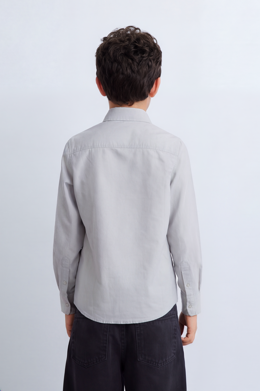 Boy's Tomato Store Shirt Signature Chest Embroidery Long Sleeve