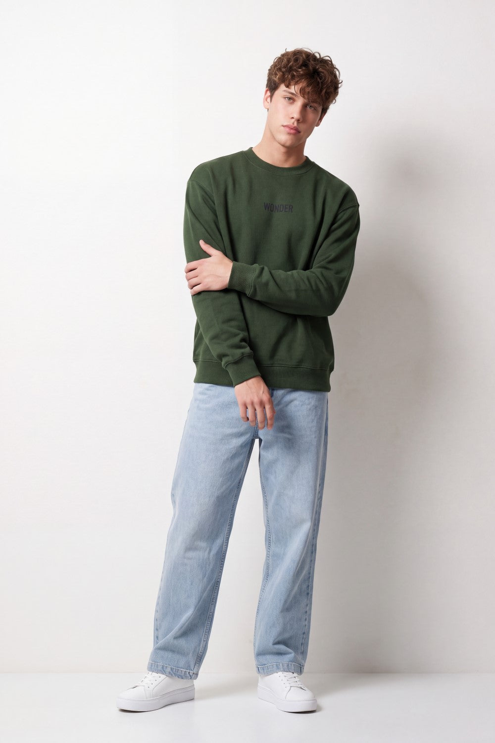 Men's Tomato Store Sweatshirt Box Fit Melton Wonderful Back Typography