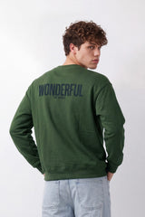 Men's Tomato Store Sweatshirt Box Fit Melton Wonderful Back Typography