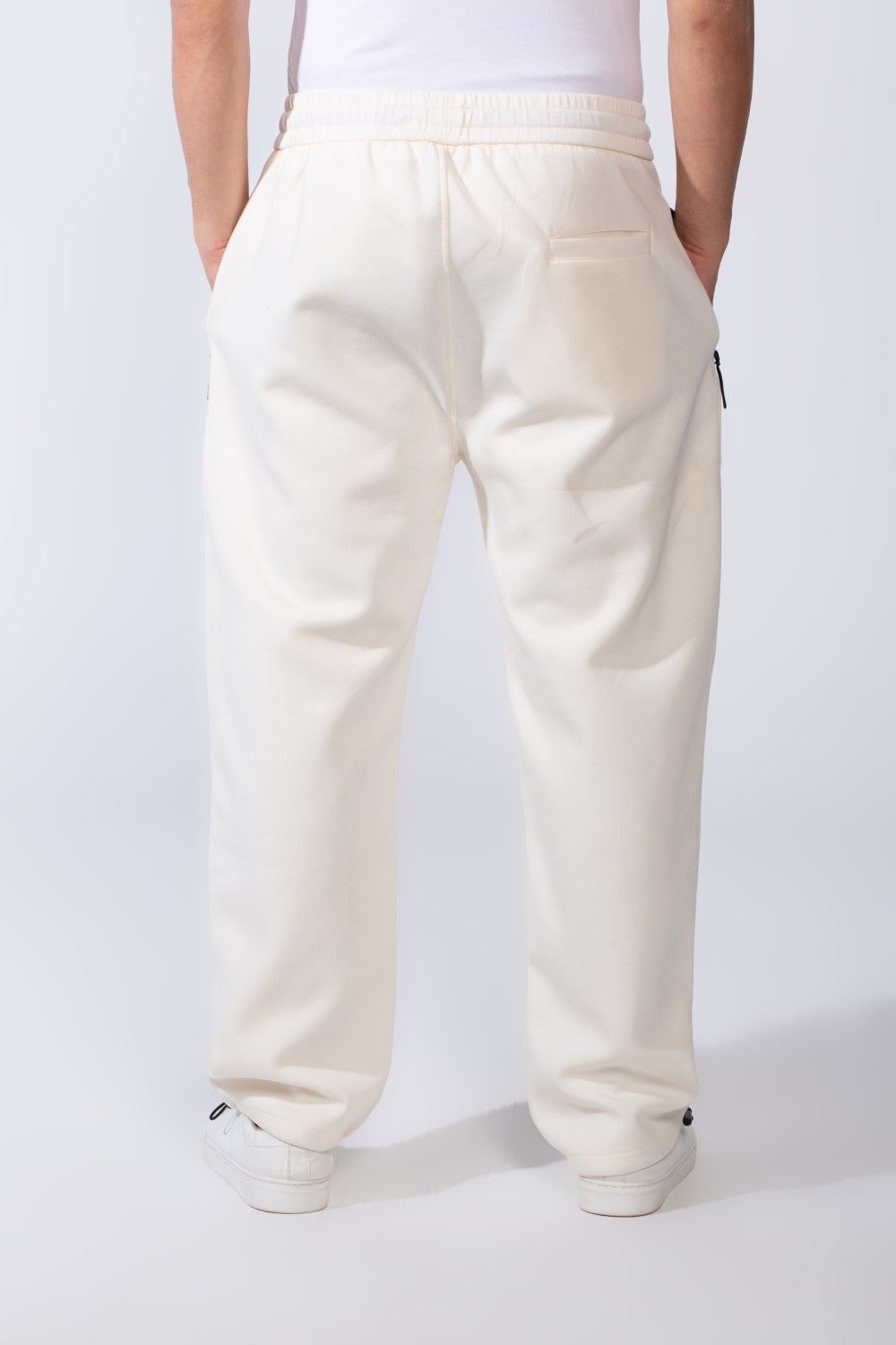 Men's Waistband With Zipper Pockets Comfortable Casual Everyday Wear Wide Leg Sweatpants