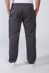 Men's Elastic Waistband With Practical Side Pockets Wide Leg Sweatpants
