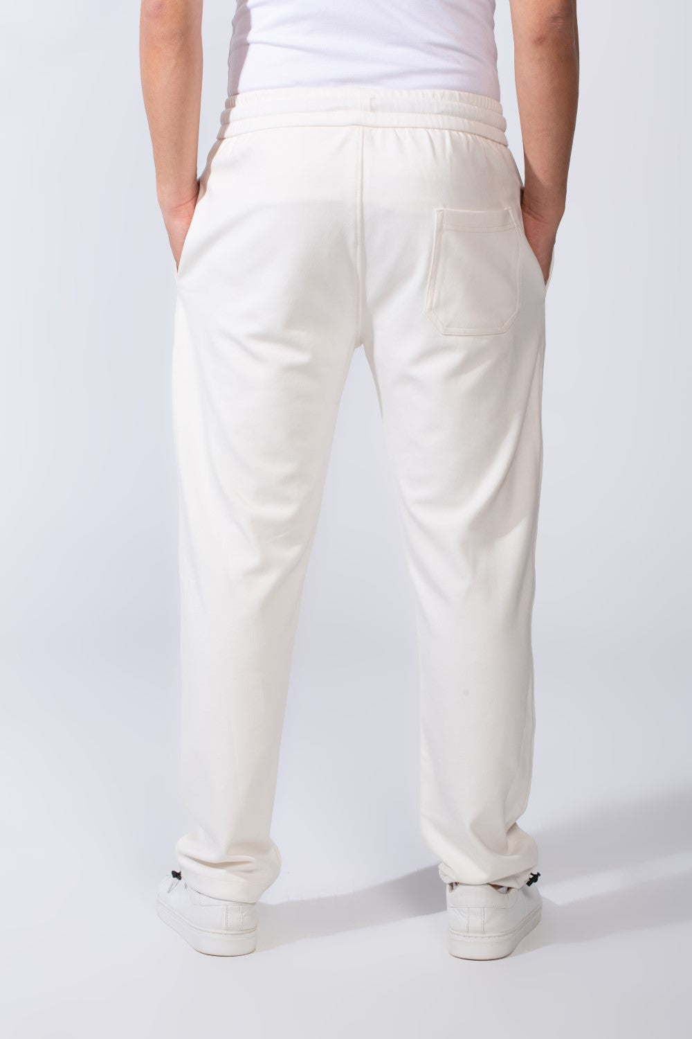 Men's Elastic Waistband With Practical Side Pockets Wide Leg Sweatpants